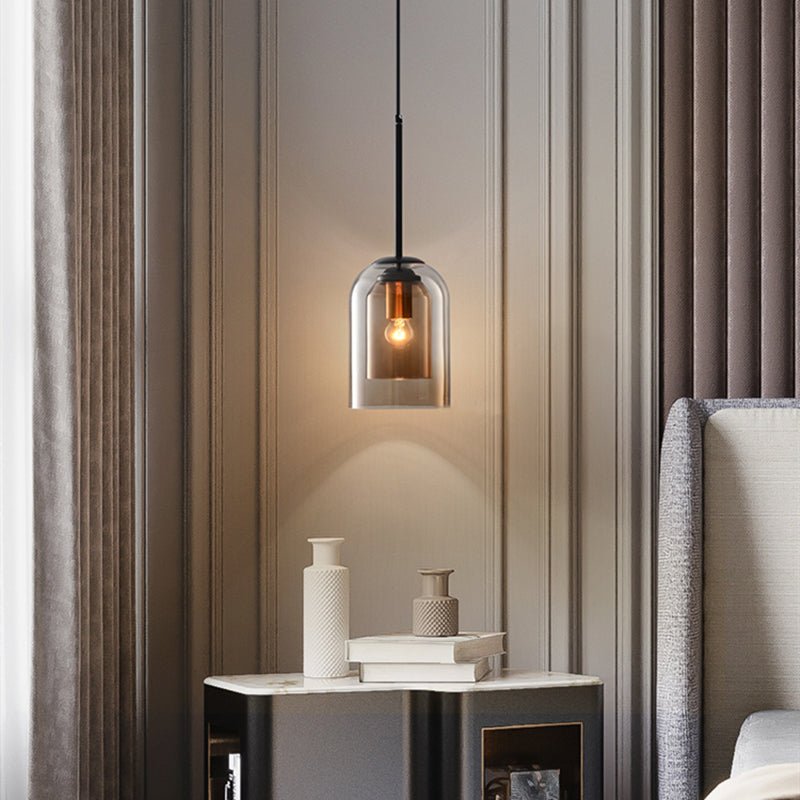 Elegant Ljuskrona i Dubbelt Glas - AuraGlas