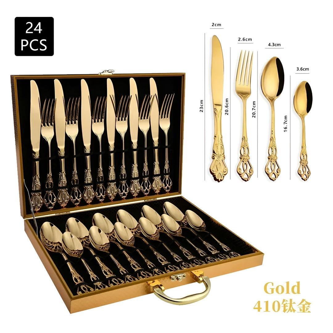 Lyxig bestickuppsättning med 24 delar – RoyalCutlery