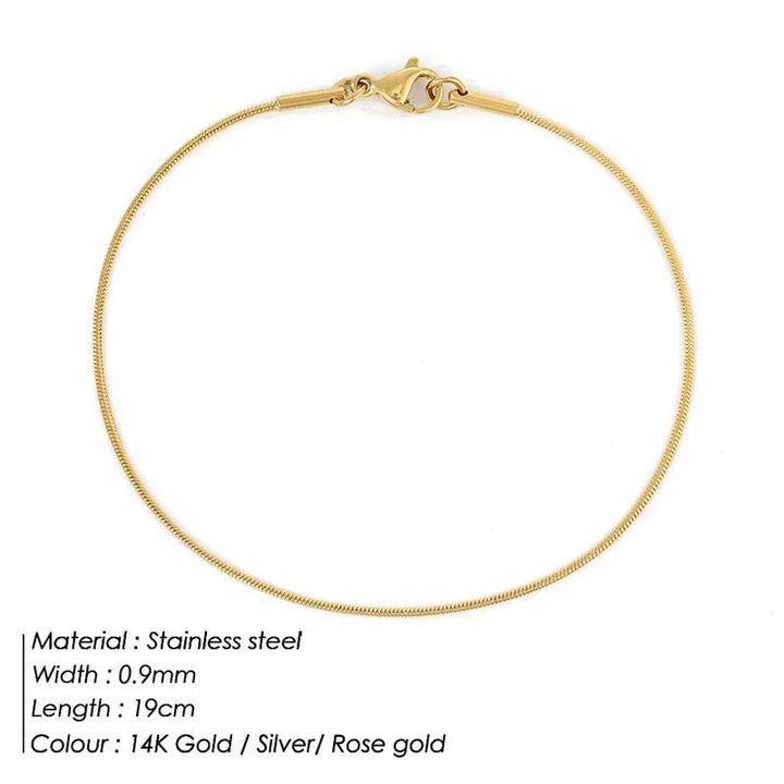 Armband | Minimalistiskt armband med ormlås