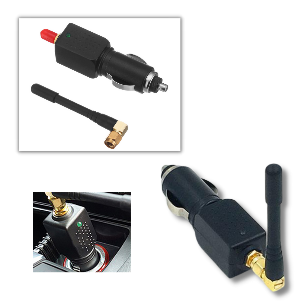 Adapter för cigarettändare i bilen – Kompakt och bekväm laddning