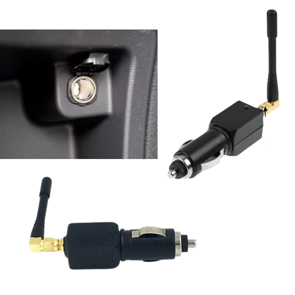 Adapter för cigarettändare i bilen – Kompakt och bekväm laddning