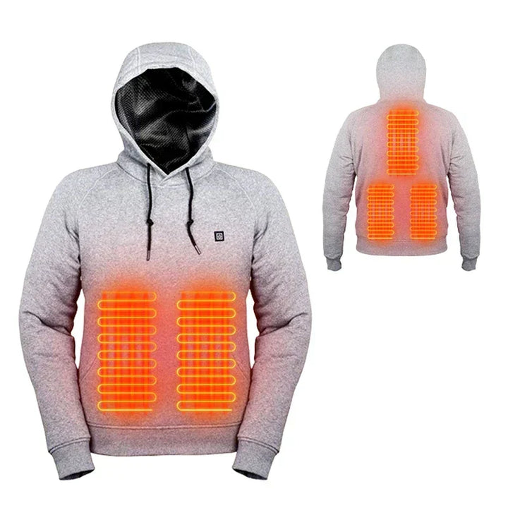 Uppvärmd unisex vinterhoodie - ThermaHoodie