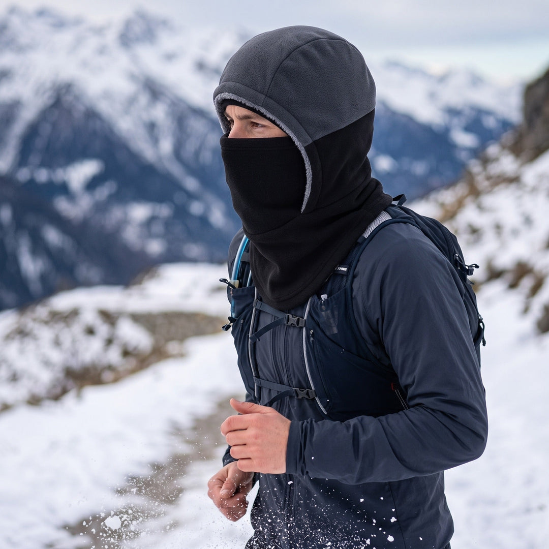 Vindtät balaklava 3-i-1 – Mössa, halsduk och ansiktsmask