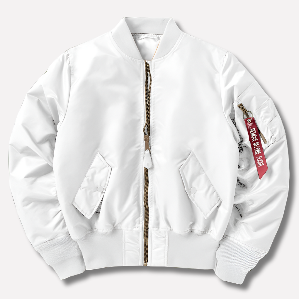 Klassisk bomberjacka för kvinnor, unisex