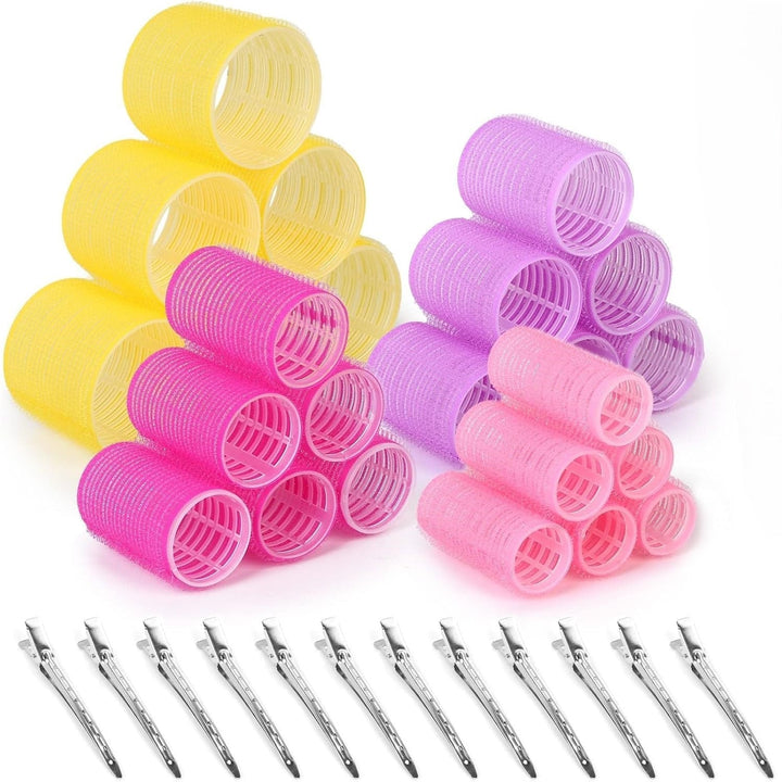 Set med självhäftande papiljotter – flerfärgade papiljotter
