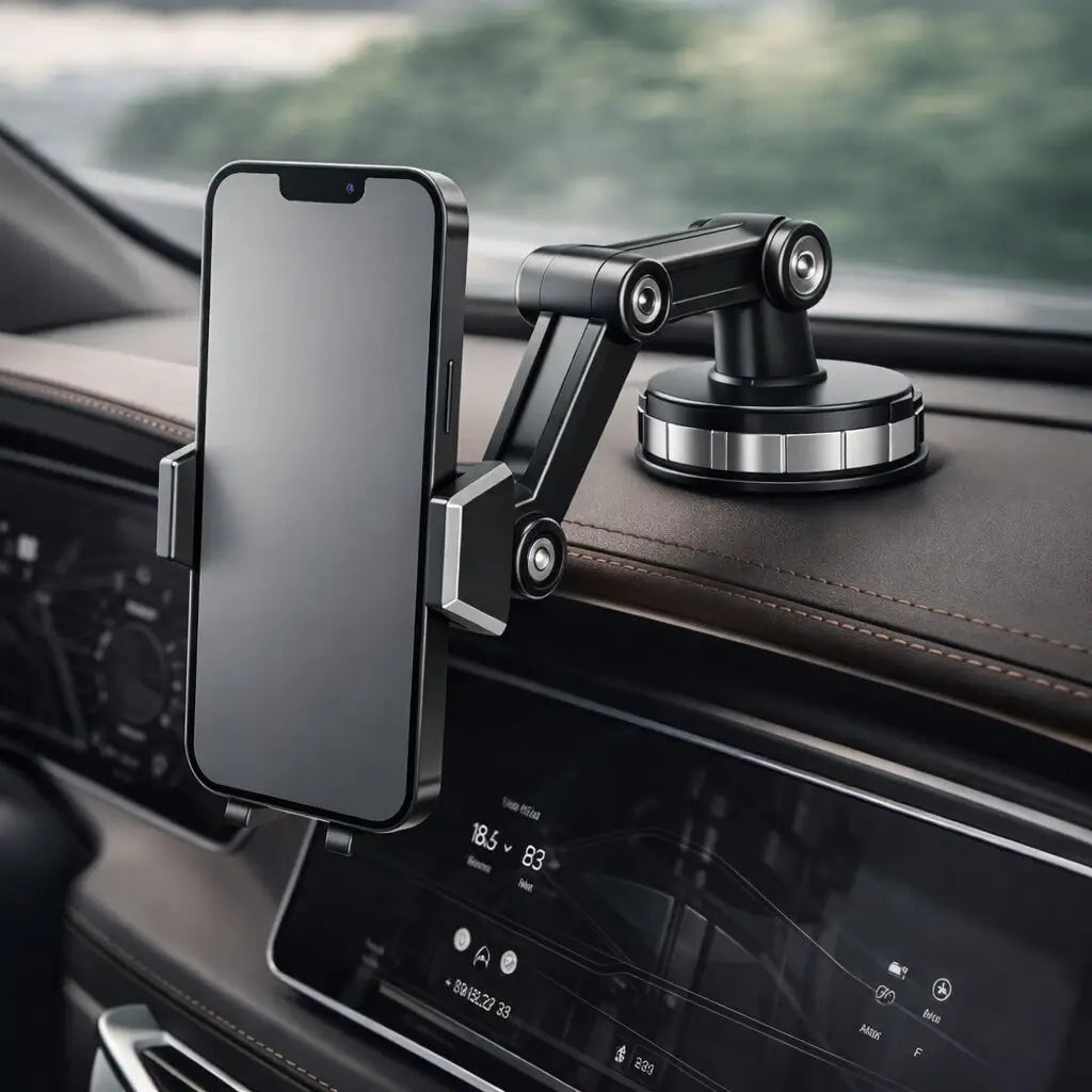 Bilhållare för smartphone | Smartphonehållare med sugkopp & 360° rotation | LuxGrip