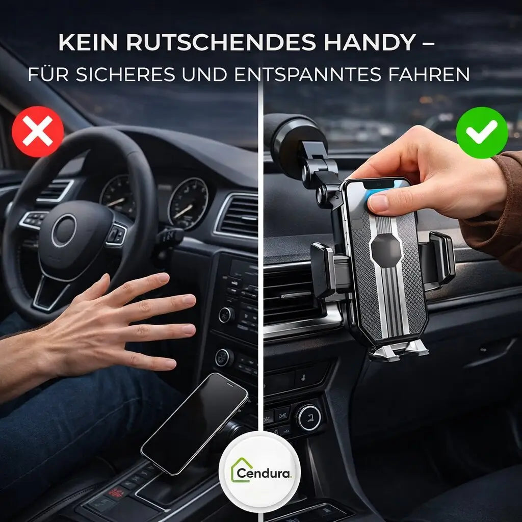 Bilhållare för smartphone | Smartphonehållare med sugkopp & 360° rotation | LuxGrip