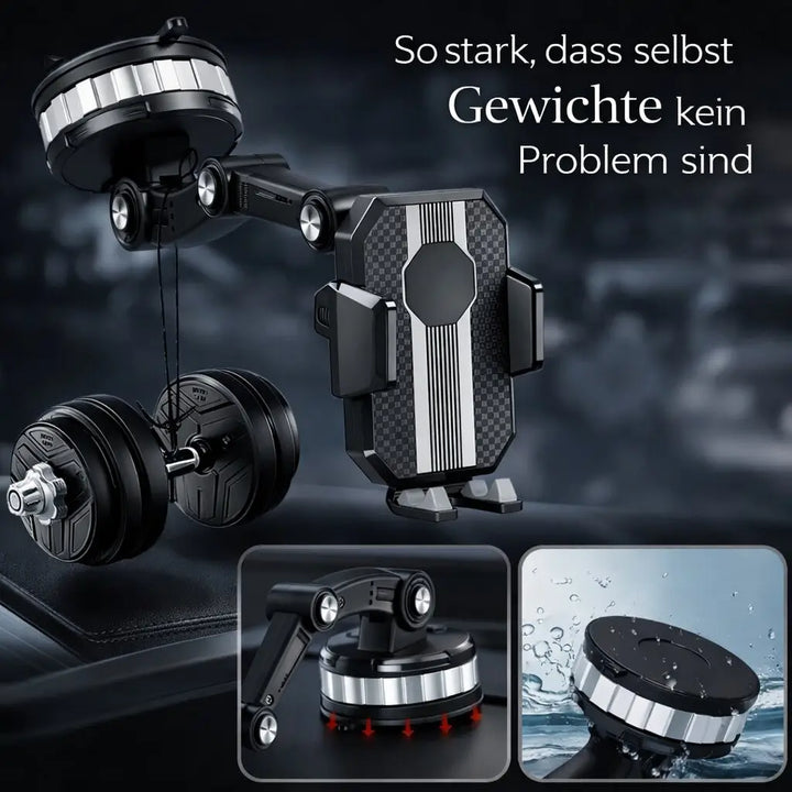 Bilhållare för smartphone | Smartphonehållare med sugkopp & 360° rotation | LuxGrip