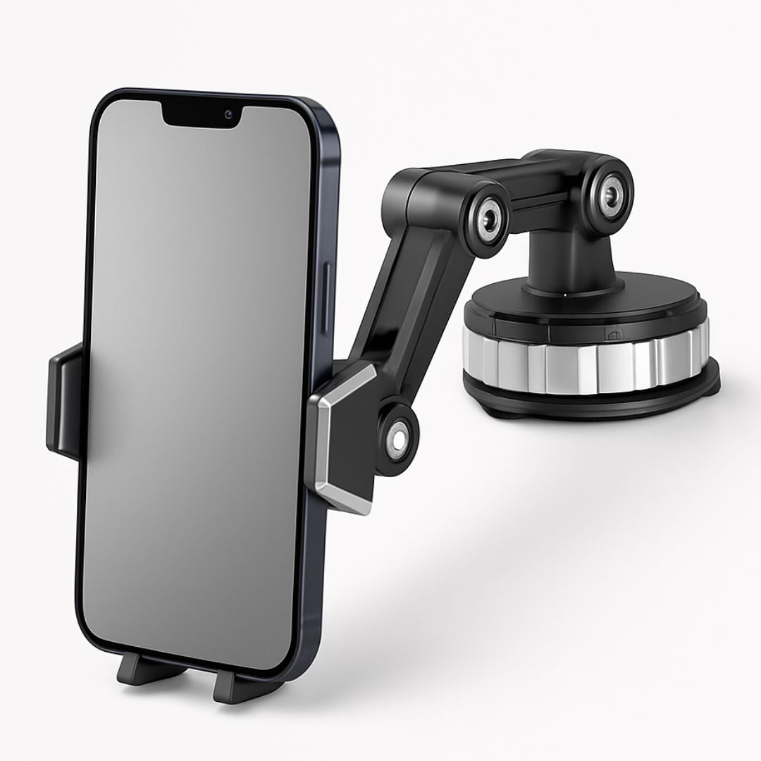 Mobilhållare för bilen med sugpropp | 360° vridbar hållare för instrumentbräda och vindruta