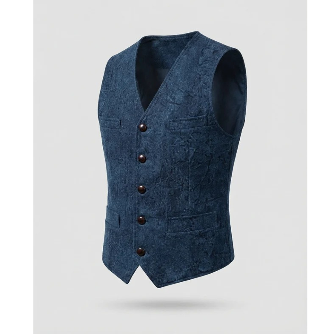 Elegant traditionell herrväst med knappar