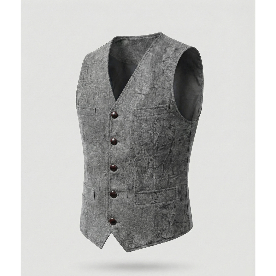 Elegant traditionell herrväst med knappar