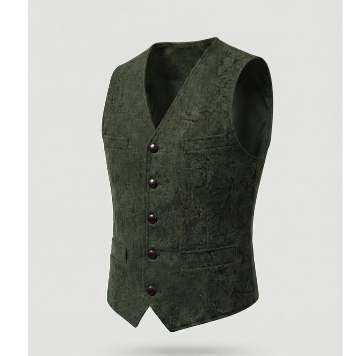Elegant traditionell herrväst med knappar