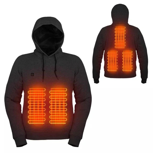 Uppvärmd unisex vinterhoodie - ThermaHoodie