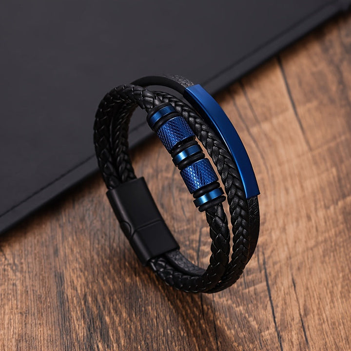 Armband för Män | Flätad Design | Magnetiskt Lås