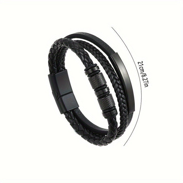 Armband för Män | Flätad Design | Magnetiskt Lås