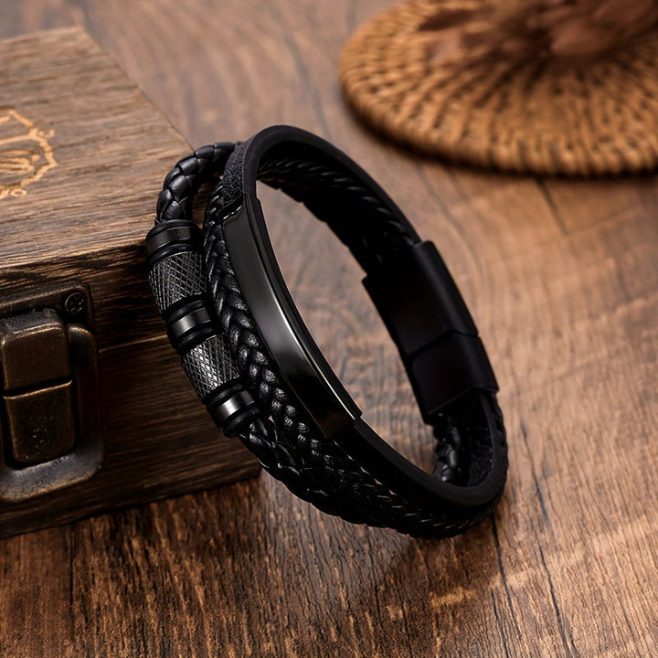 Armband för Män | Flätad Design | Magnetiskt Lås