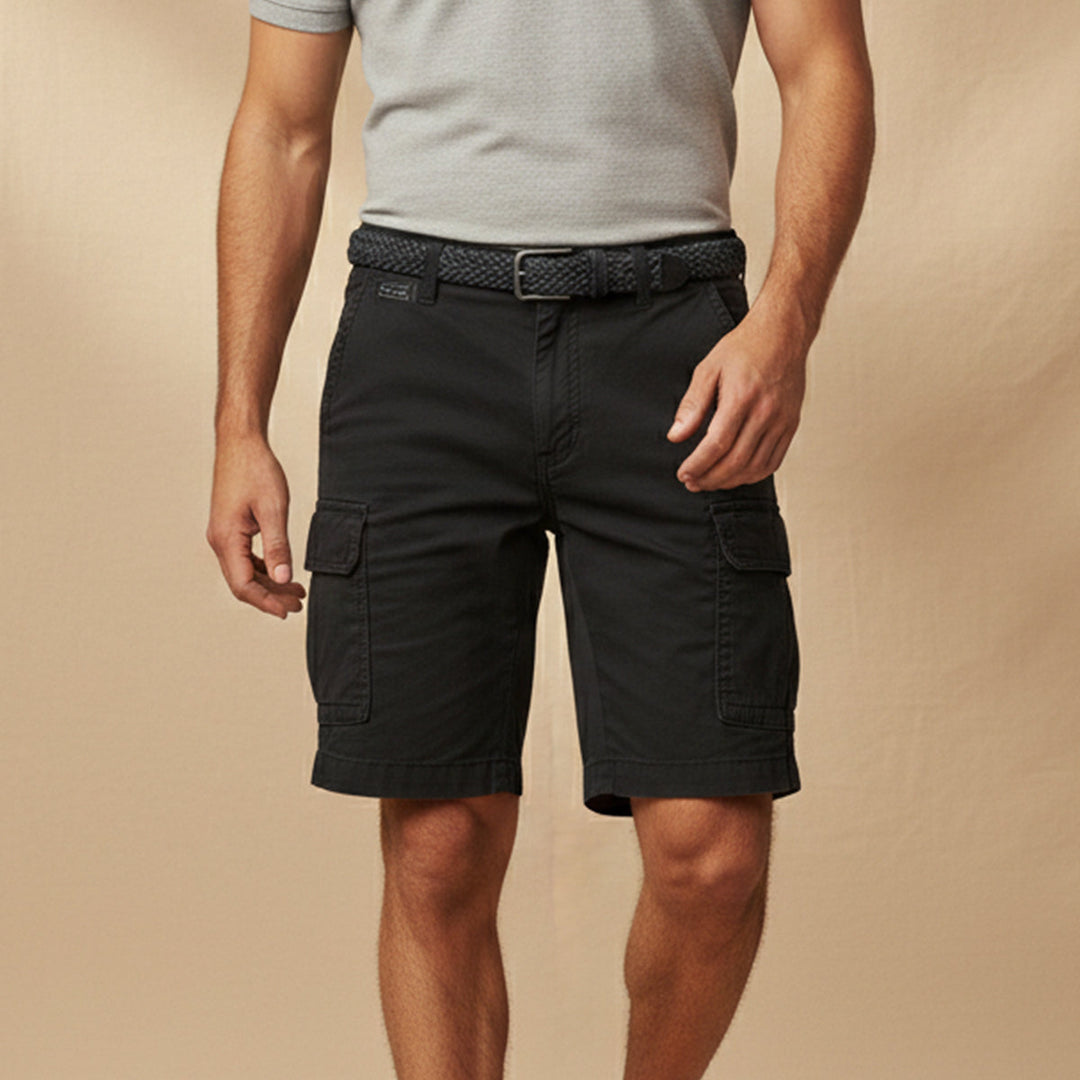 Cargoshorts för herr med fickor med lock
