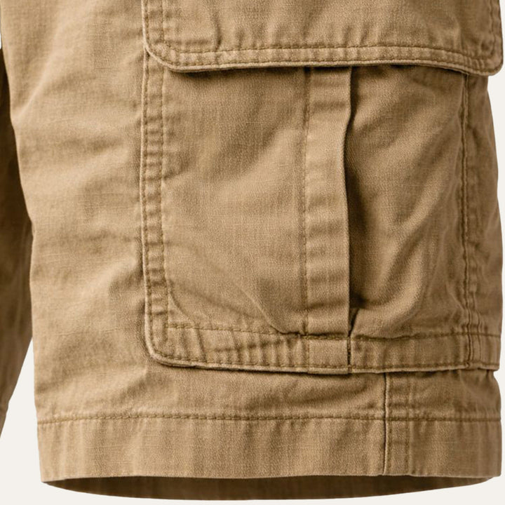 Cargoshorts för herr med fickor med lock