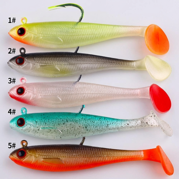 Gedde & Bass Swimbait med Bly Jigghoved