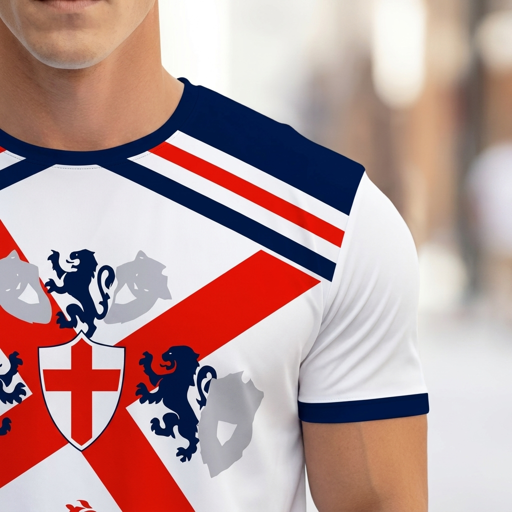 Herre England Fodboldtrøje
