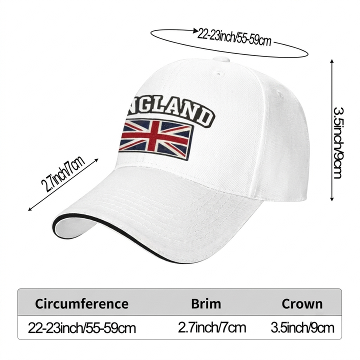 England UK-flag Baseballkasket