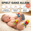 Set med rasslande hand- och fotsockor för baby, 4 delar, bomull, 0–12 månader