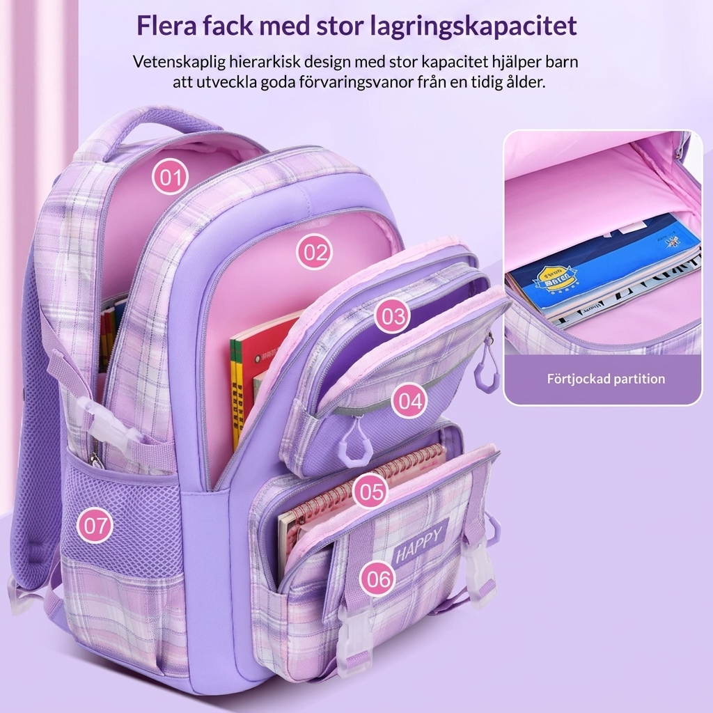 Skolryggsäck för Flickor