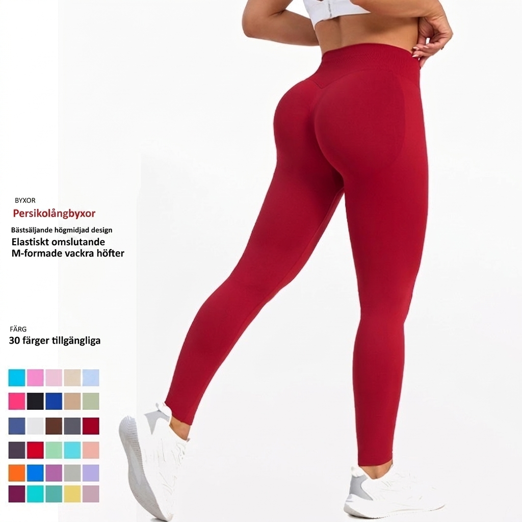 Dams Yogabyxor med Hög Midja