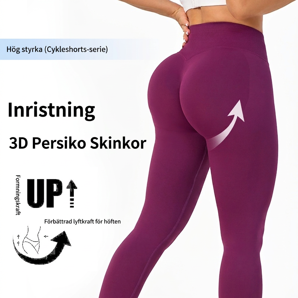 Dams Yogabyxor med Hög Midja