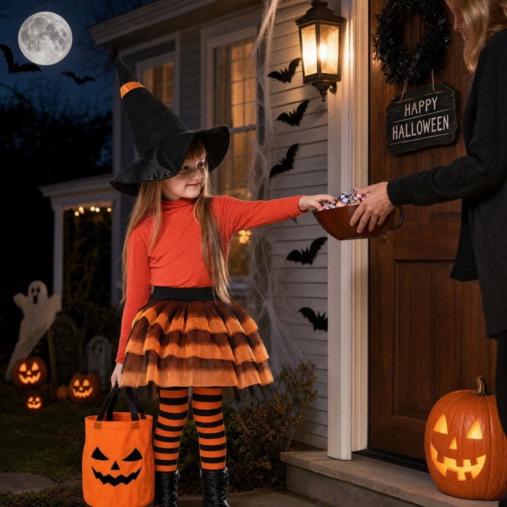 3D Halloween-pumpa trick-or-treat-väska
