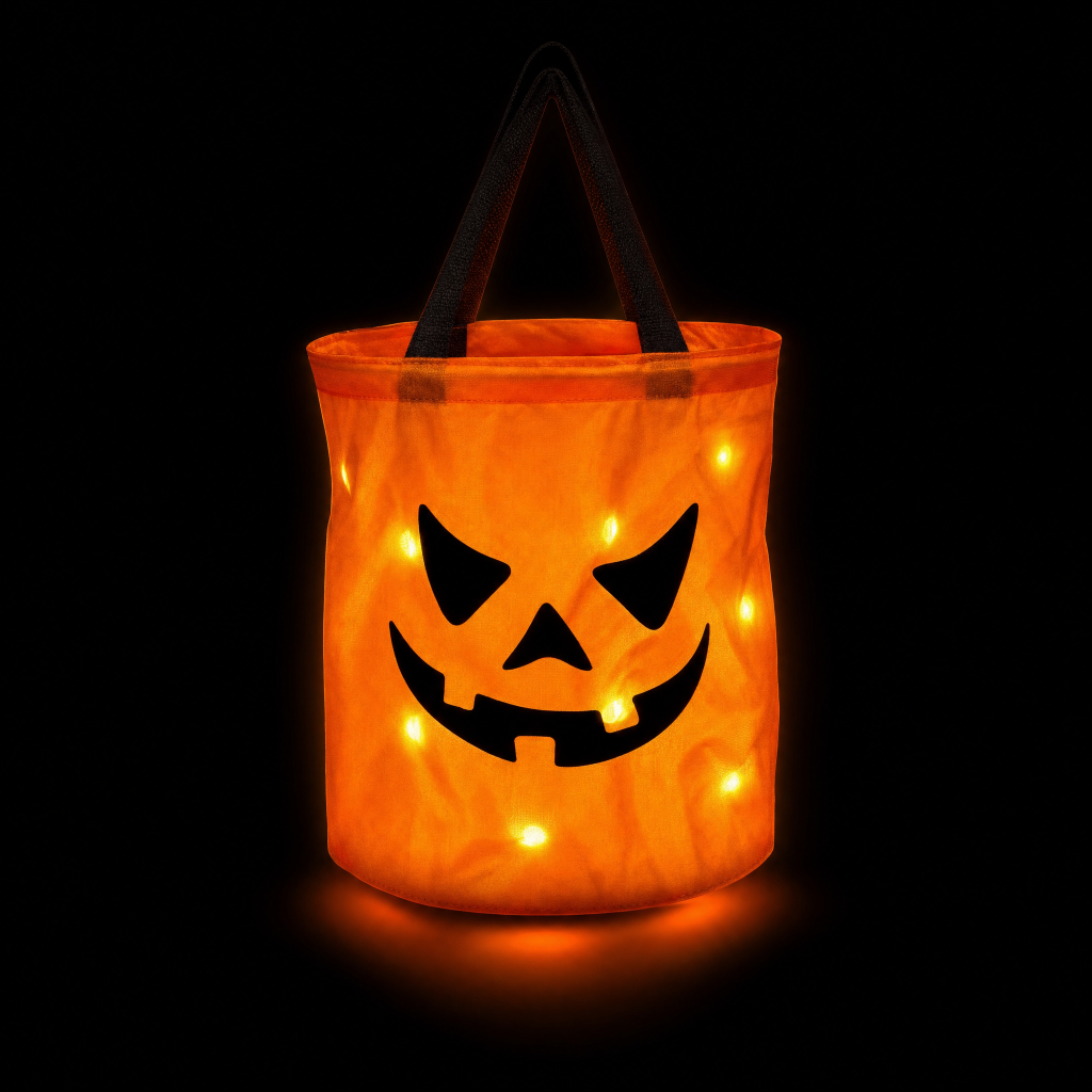 3D Halloween-pumpa trick-or-treat-väska