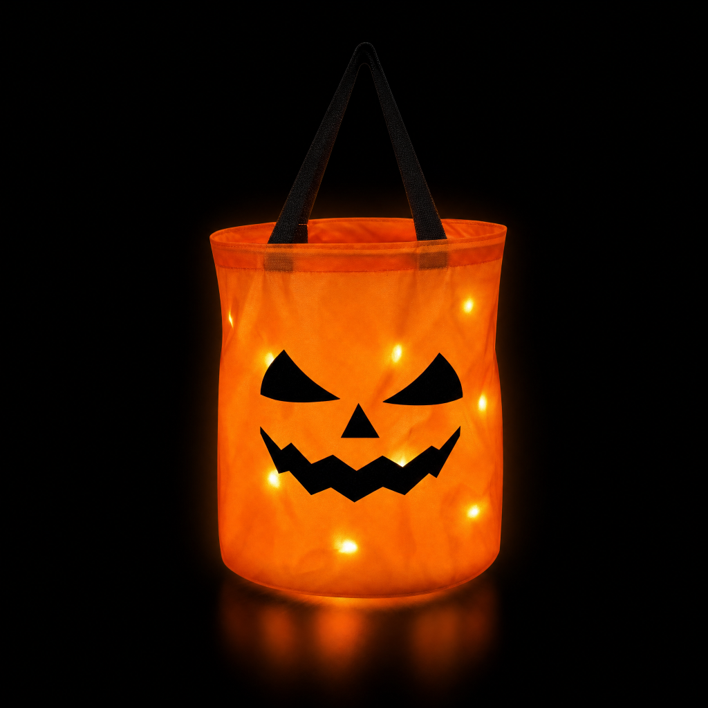 3D Halloween-pumpa trick-or-treat-väska