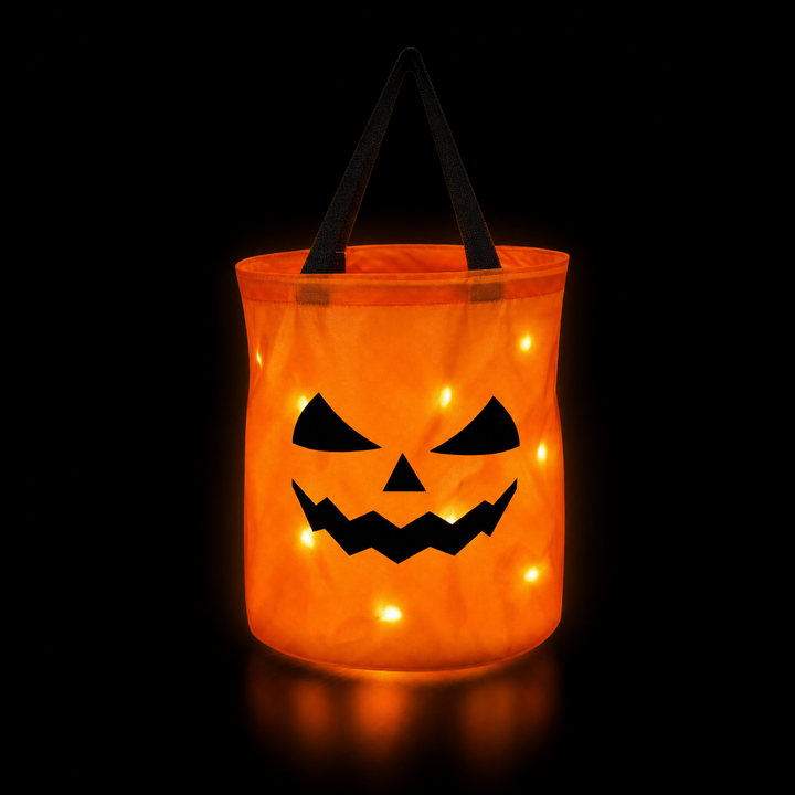 3D Halloween-pumpa trick-or-treat-väska