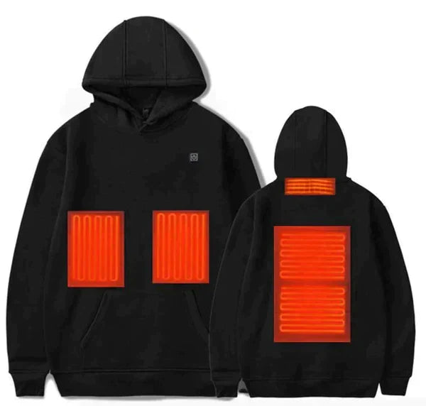 Uppvärmd unisex vinterhoodie - ThermaHoodie