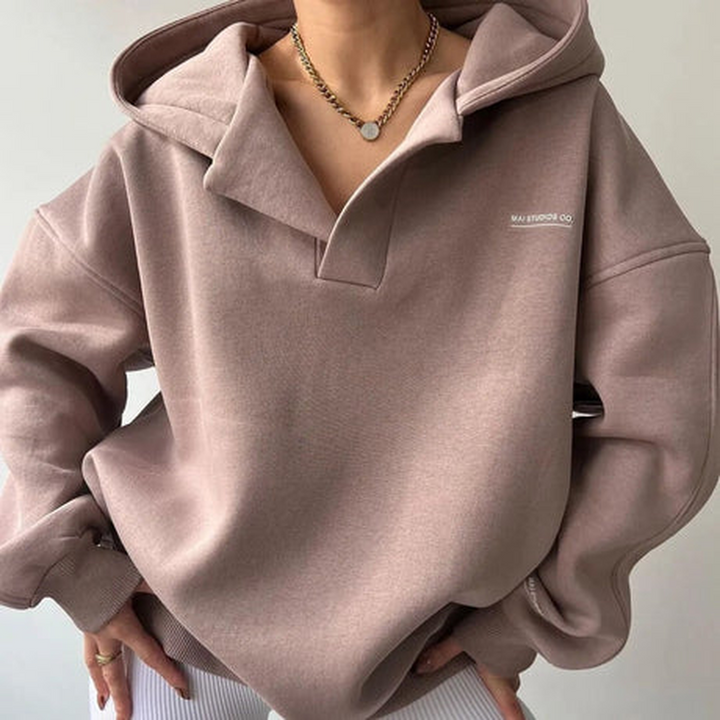 Damebluse med hætte