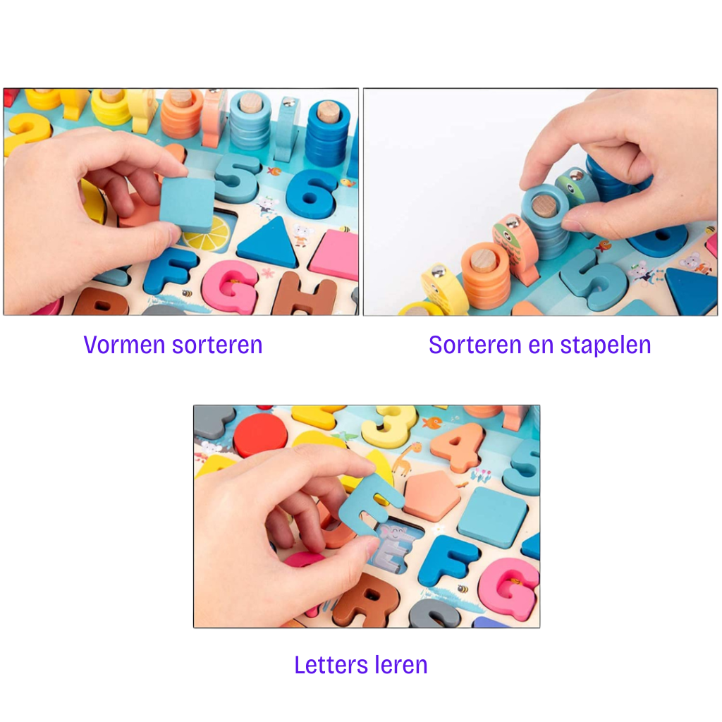 Montessori träspelplatta | Färdighetsutveckling för barn och spädbarn