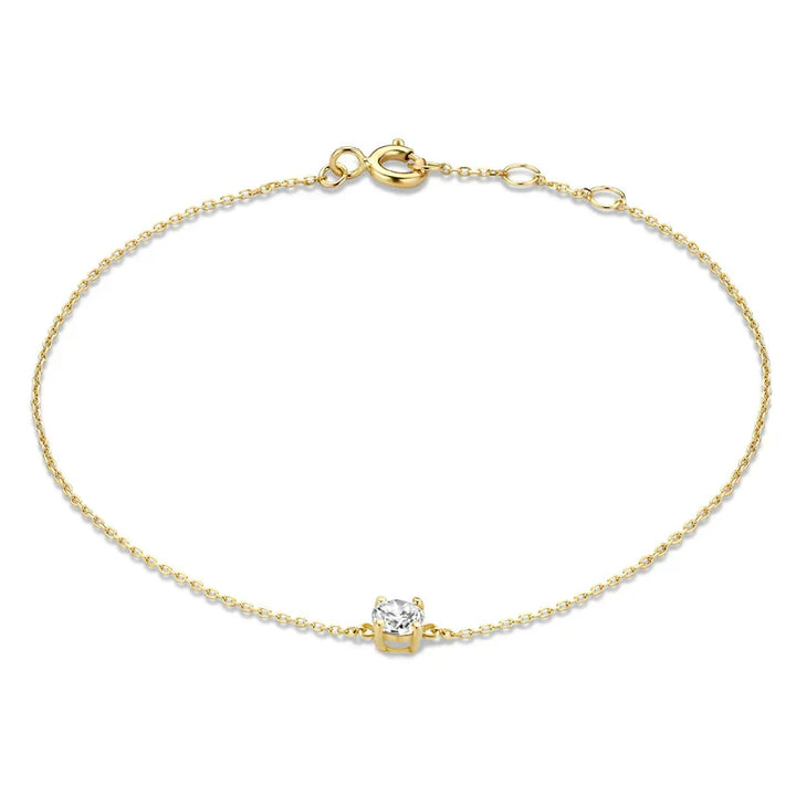 Elegant armband i vitguld med förfinade detaljer
