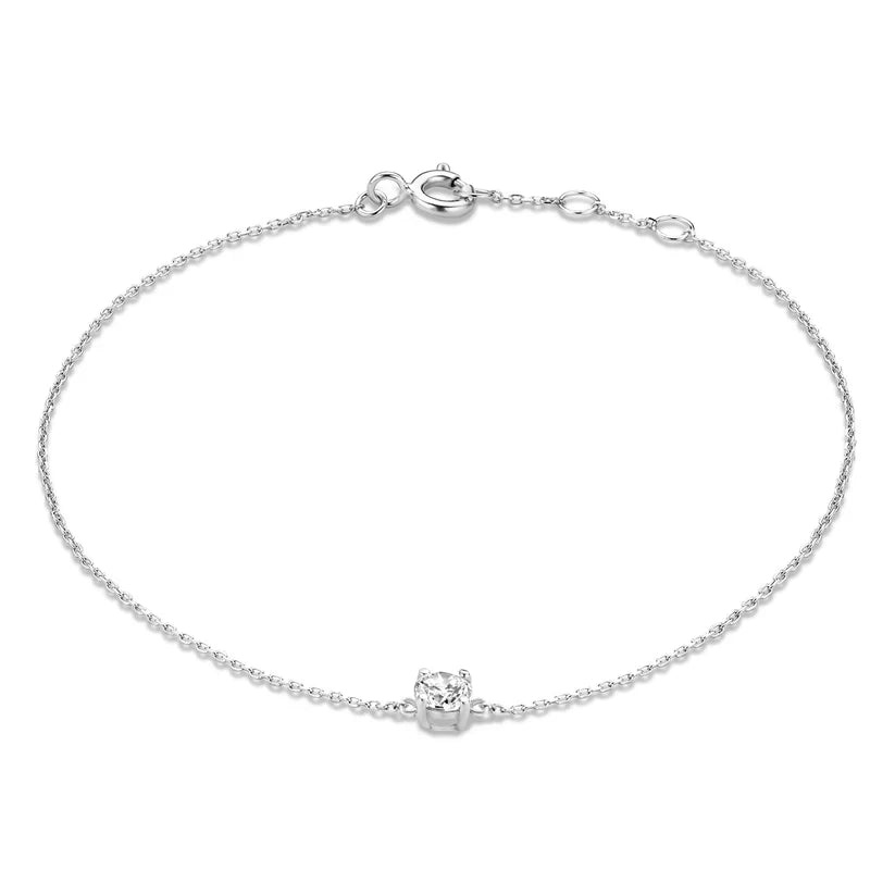 Elegant armband i vitguld med förfinade detaljer