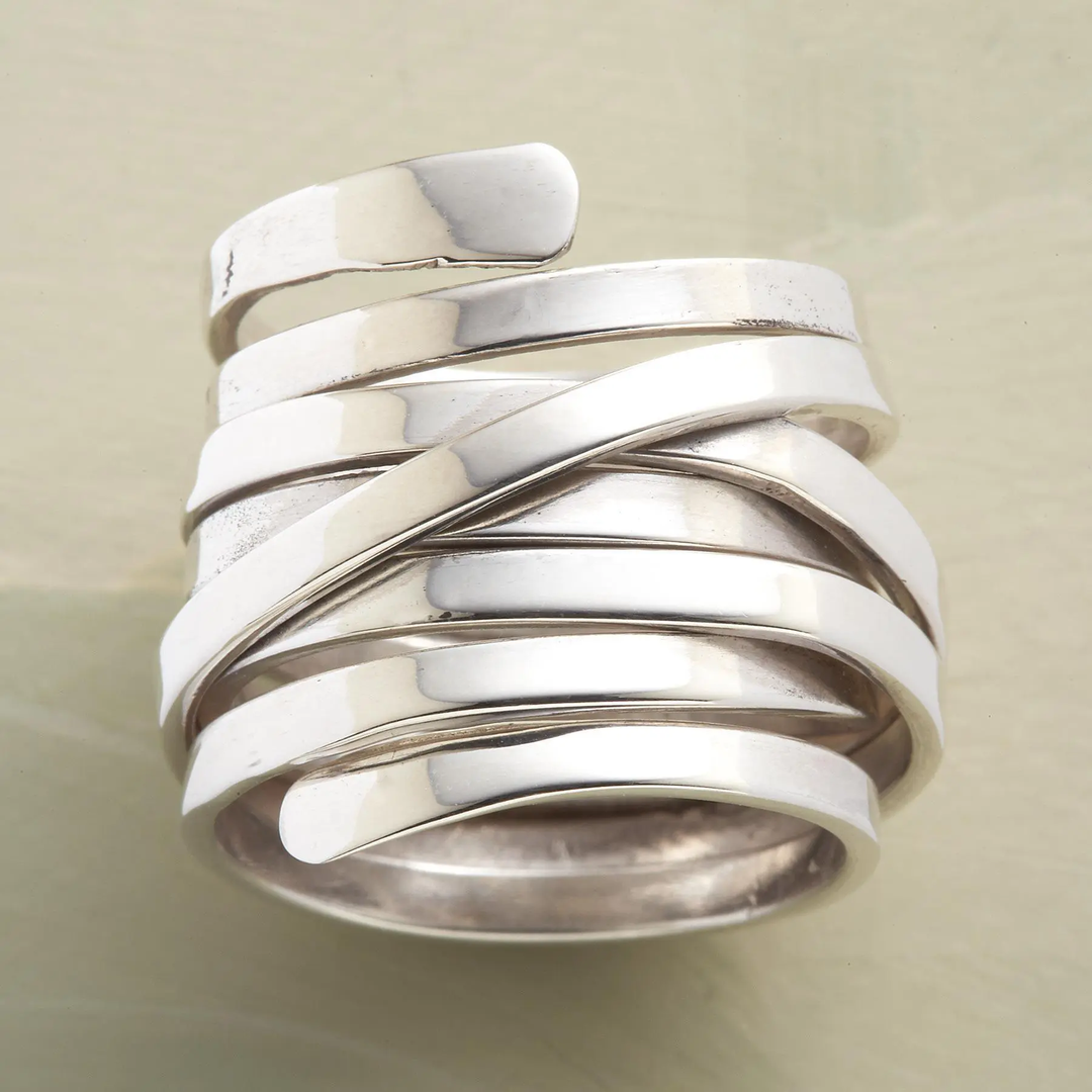 Elegant silverring med vintageutstrålning