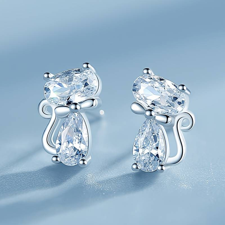 Vintage Zirconia Kattörhängen