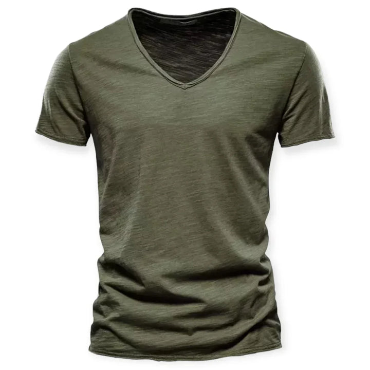 Mäns V-ring-t-shirt