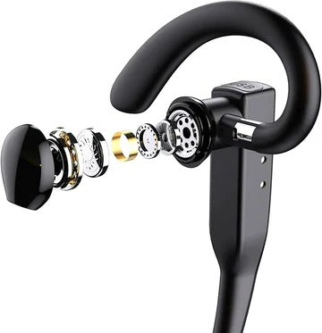 Trucker Dual Mic trådlöst Bluetooth 5.1 headset/hörlurar med brusreducering