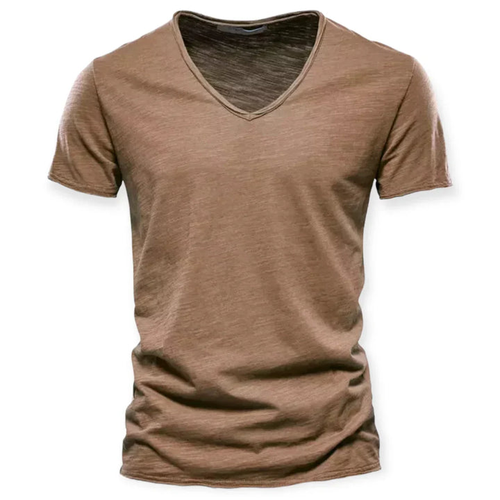 Mäns V-ring-t-shirt