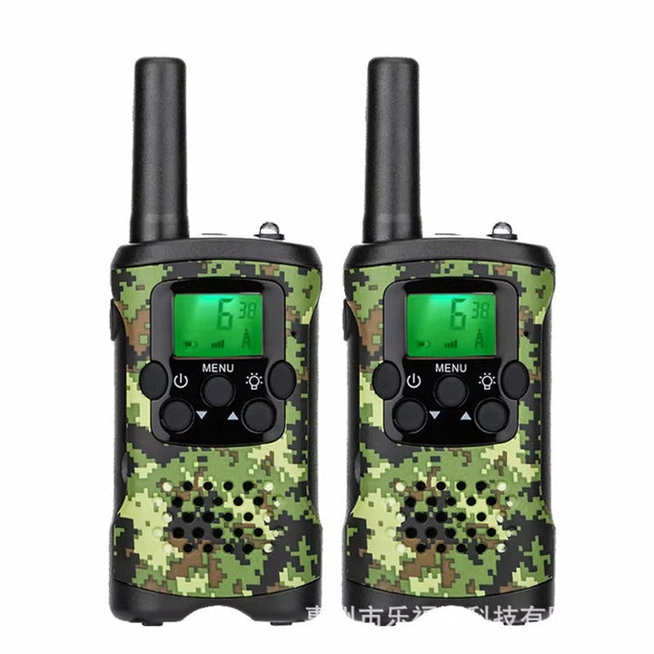 Walkie talkie för barn | 22 kanaler | 5 km räckvidd | Kamouflagegrön