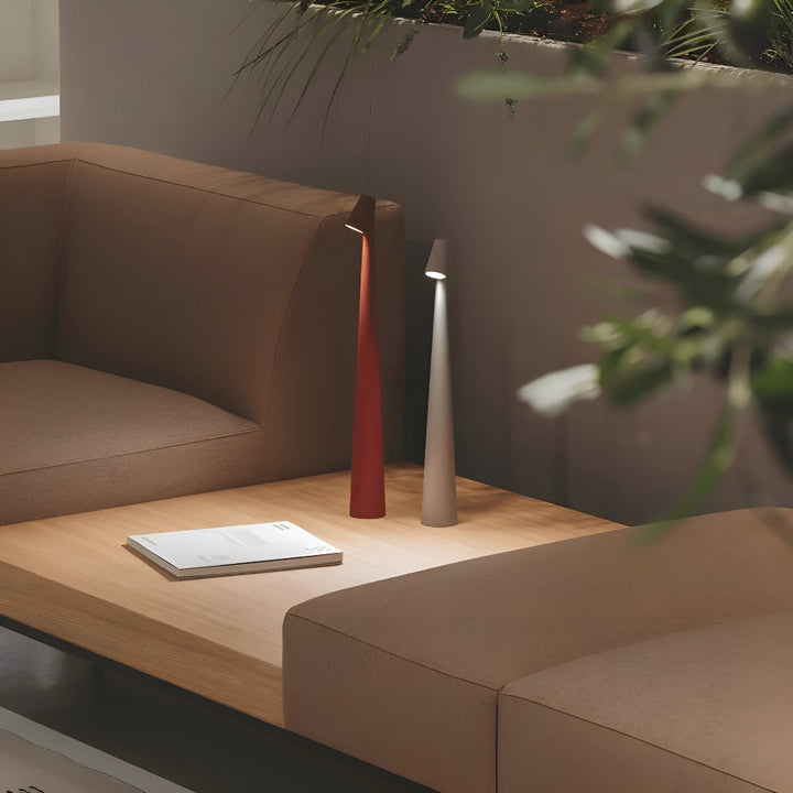 Sladdlös LED-bordslampa | Lampa för vardagsrum och skrivbord | Modern batteridriven bordslampa | VivaLume