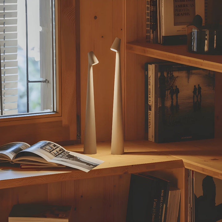 Sladdlös LED-bordslampa | Lampa för vardagsrum och skrivbord | Modern batteridriven bordslampa | VivaLume