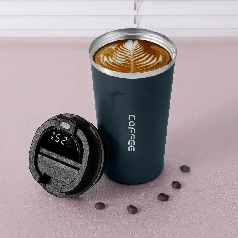 Termosmugg i rostfritt stål med smart temperaturdisplay – TempMate