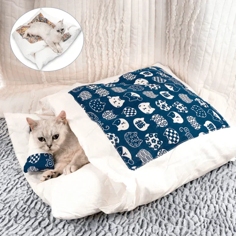 Vintersovsäck för katter – SnugKitty Frost Magic