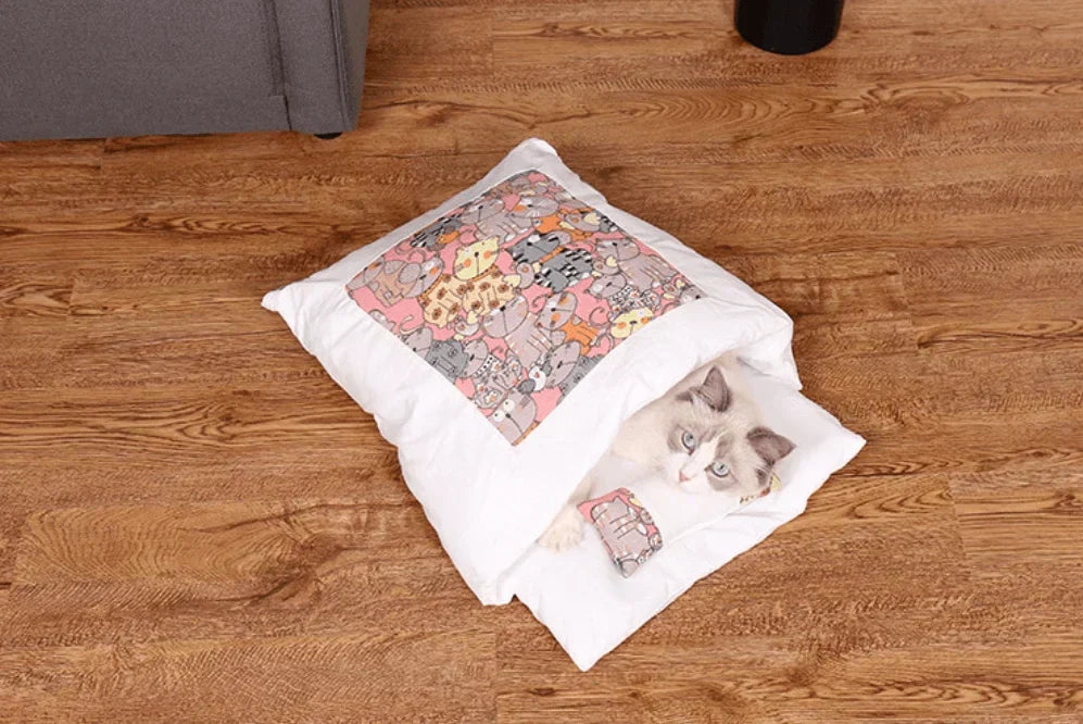 Vintersovsäck för katter – SnugKitty Frost Magic