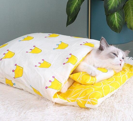 Vintersovsäck för katter – SnugKitty Frost Magic